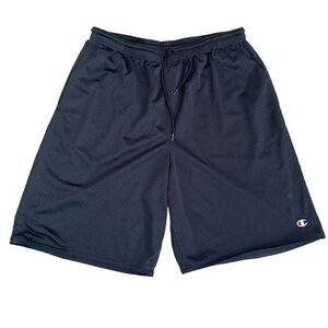 Champion Double Sided Black Unisex Sporty Running Shorts SZ M